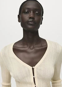 Contrast trim cardigan