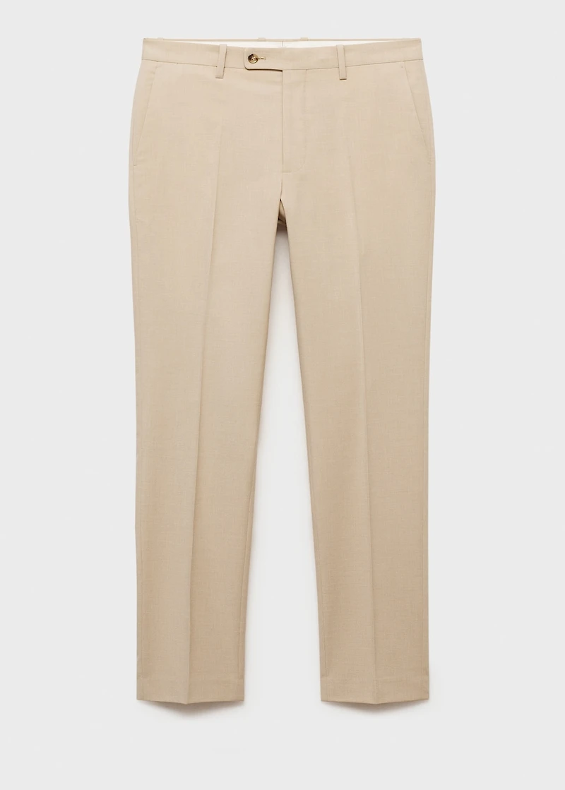 Milan slim-fit suit pants