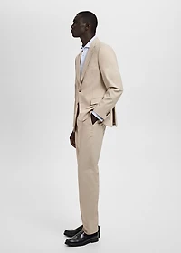 Milan slim-fit suit pants