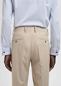 Milan slim-fit suit pants