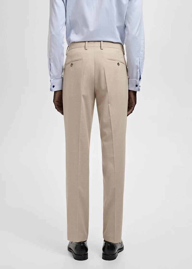 Milan slim-fit suit pants