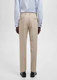 Milan slim-fit suit pants