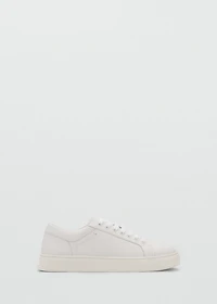 Leather panel sneakers