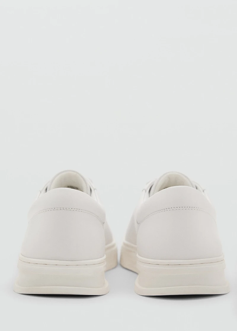 Leather panel sneakers