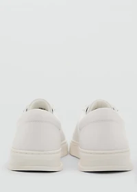 Leather panel sneakers