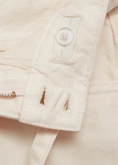 Denim skirt with bow