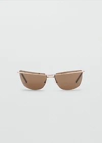 Frameless sunglasses with metal temples