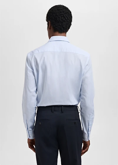 Slim fit thousand striped suit shirt
