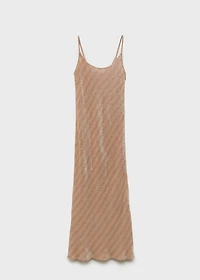 Scoop-back sequin dress