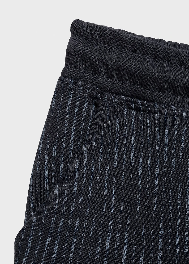 Printed cotton bermuda shorts