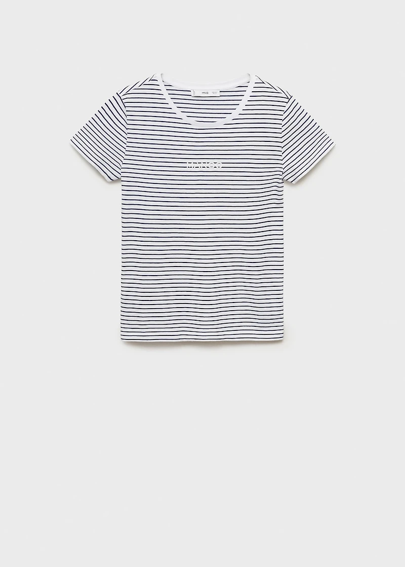 Striped logo T-shirt