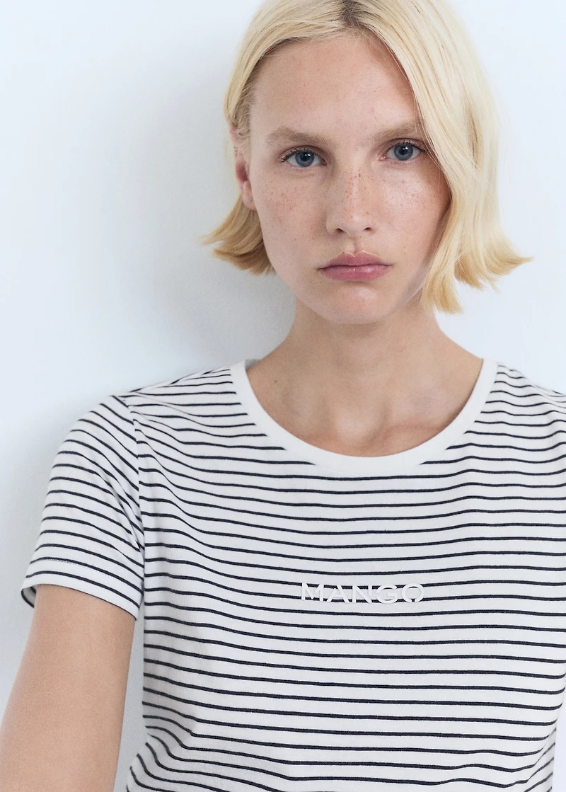 Striped logo T-shirt