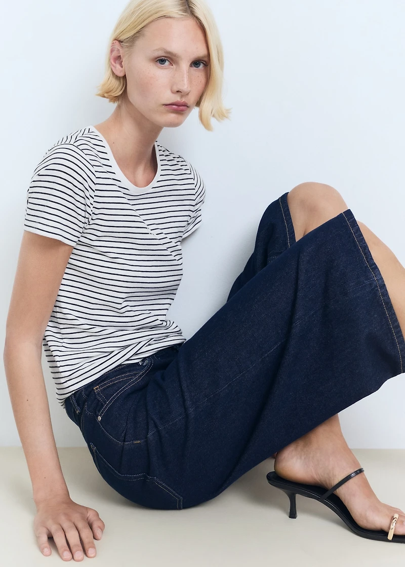 Striped logo T-shirt