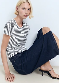 Striped logo T-shirt