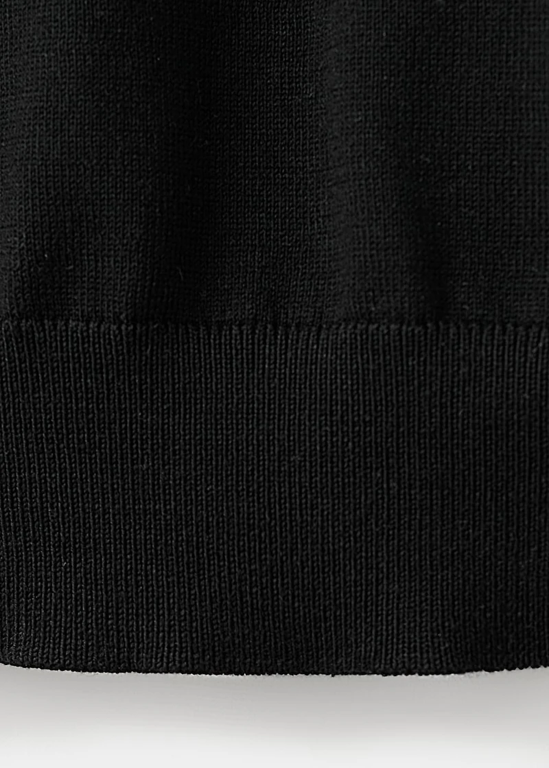 Cotton fine-knit t-shirt