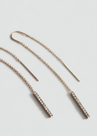 Pendant crystals earrings