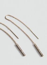 Pendant crystals earrings