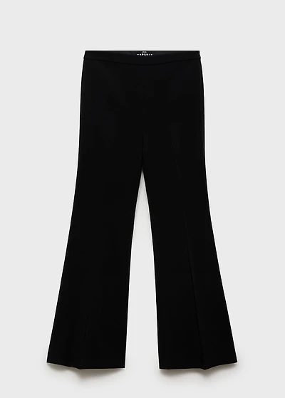 High-waist flared pants