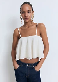 Ruffle knit top