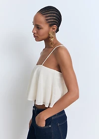 Ruffle knit top