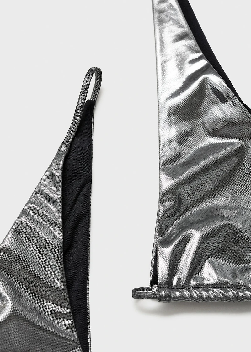 Metallic bikini bottom