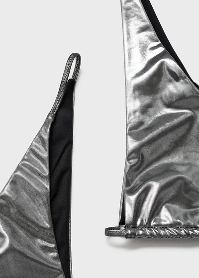 Metallic bikini bottom