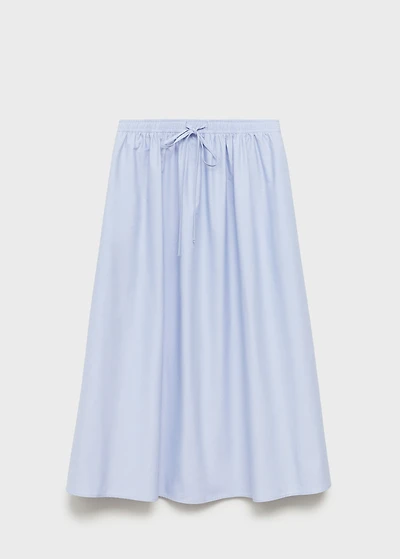 Flared cotton skirt