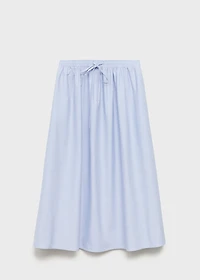 Flared cotton skirt