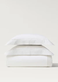 Lace-detail duvet cover for 90 cm bed