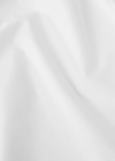 Cotton percale lace top sheet for 135/140 cm bed