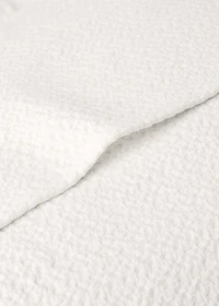 Cotton bed cushion cover with ruffle finish 50x50 cm