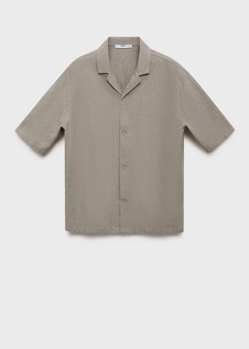 100% embroidered cotton shirt