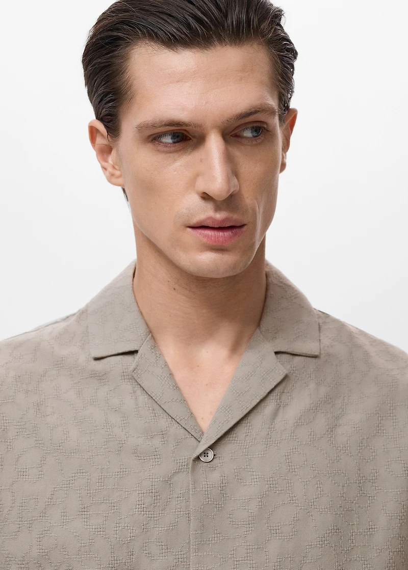 100% embroidered cotton shirt