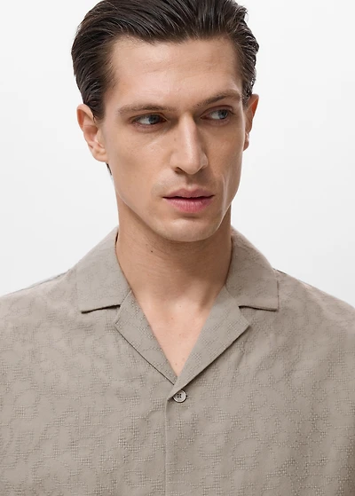 100% embroidered cotton shirt