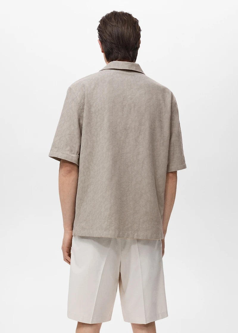 100% embroidered cotton shirt