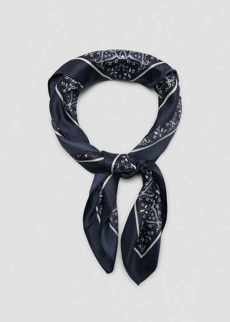 Paisley print scarf