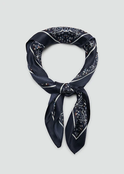 Paisley print scarf