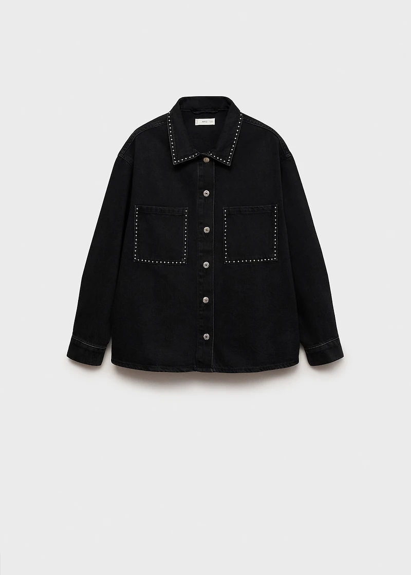 Studded denim jacket