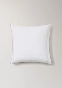 Two 200-thread count percale cotton pillowcases 60x60 cm
