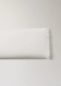Percale cotton pillowcase with gauze ruffle 45x110 cm