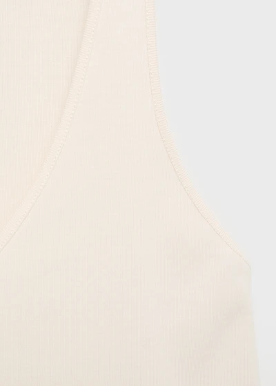 Cotton V-neck tank top