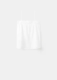 Cotton top with lace straps