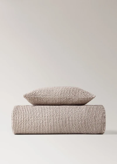 Cotton waffle garment-dyed bedspread for 90/105 cm bed