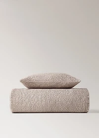 Cotton waffle garment-dyed bedspread for 90/105 cm bed