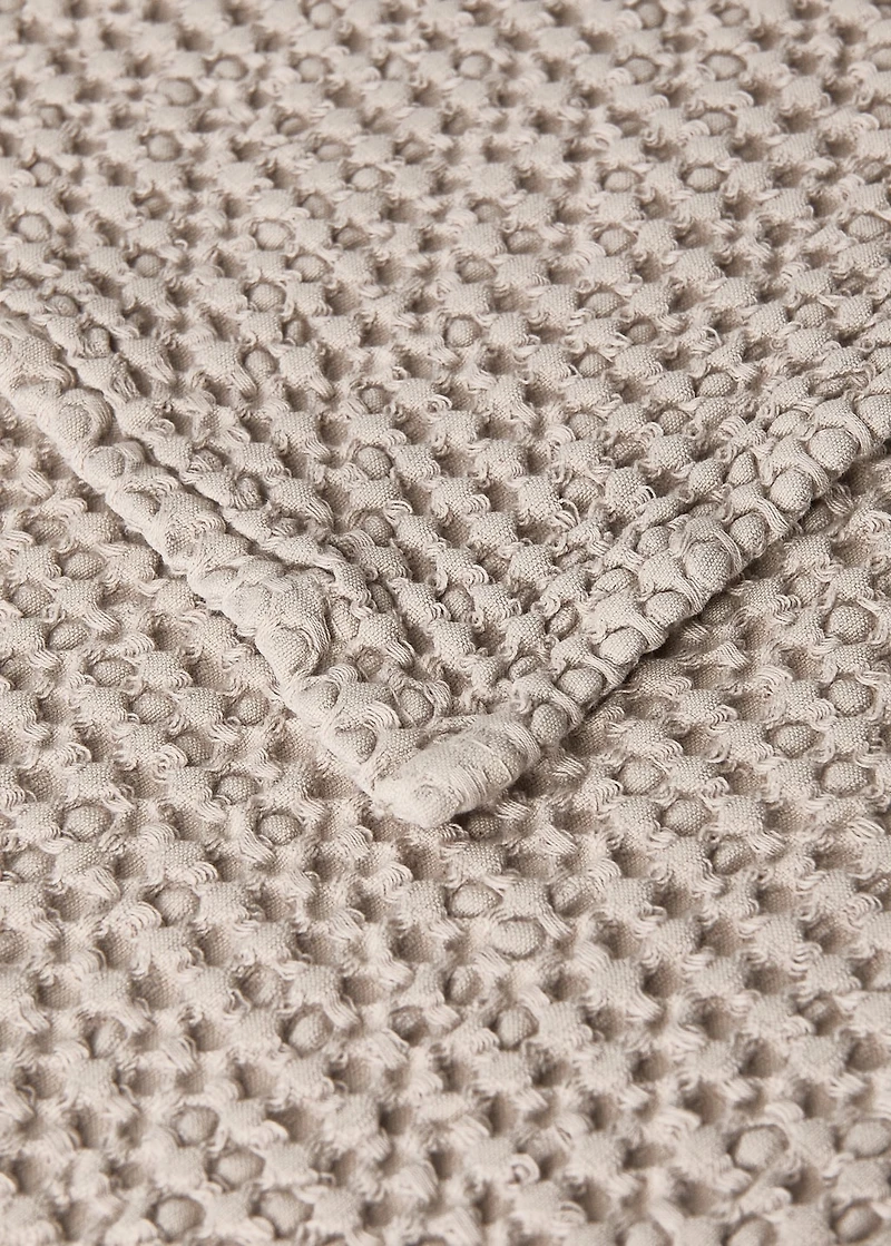 Cotton waffle garment-dyed bedspread for 90/105 cm bed