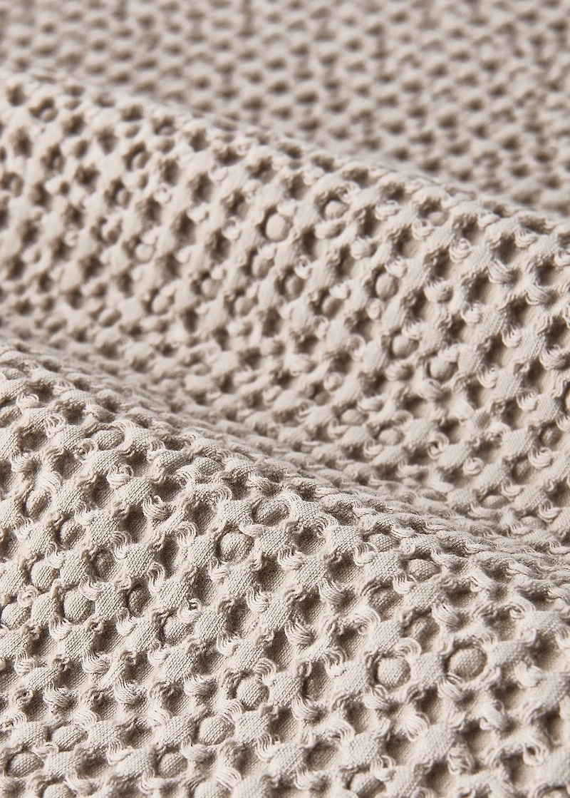 Cotton waffle garment-dyed bedspread for 90/105 cm bed