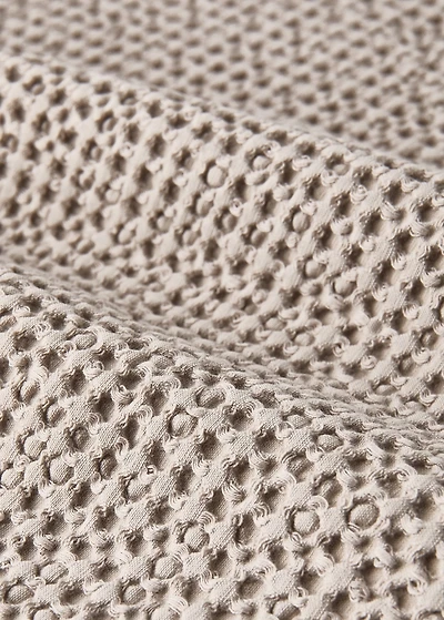 Cotton waffle garment-dyed bedspread for 90/105 cm bed