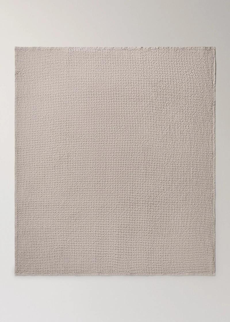 Cotton waffle garment-dyed bedspread for 90/105 cm bed