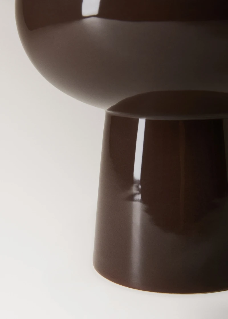 Glazed stoneware vase