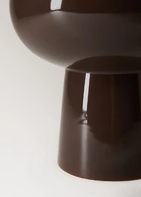 Glazed stoneware vase